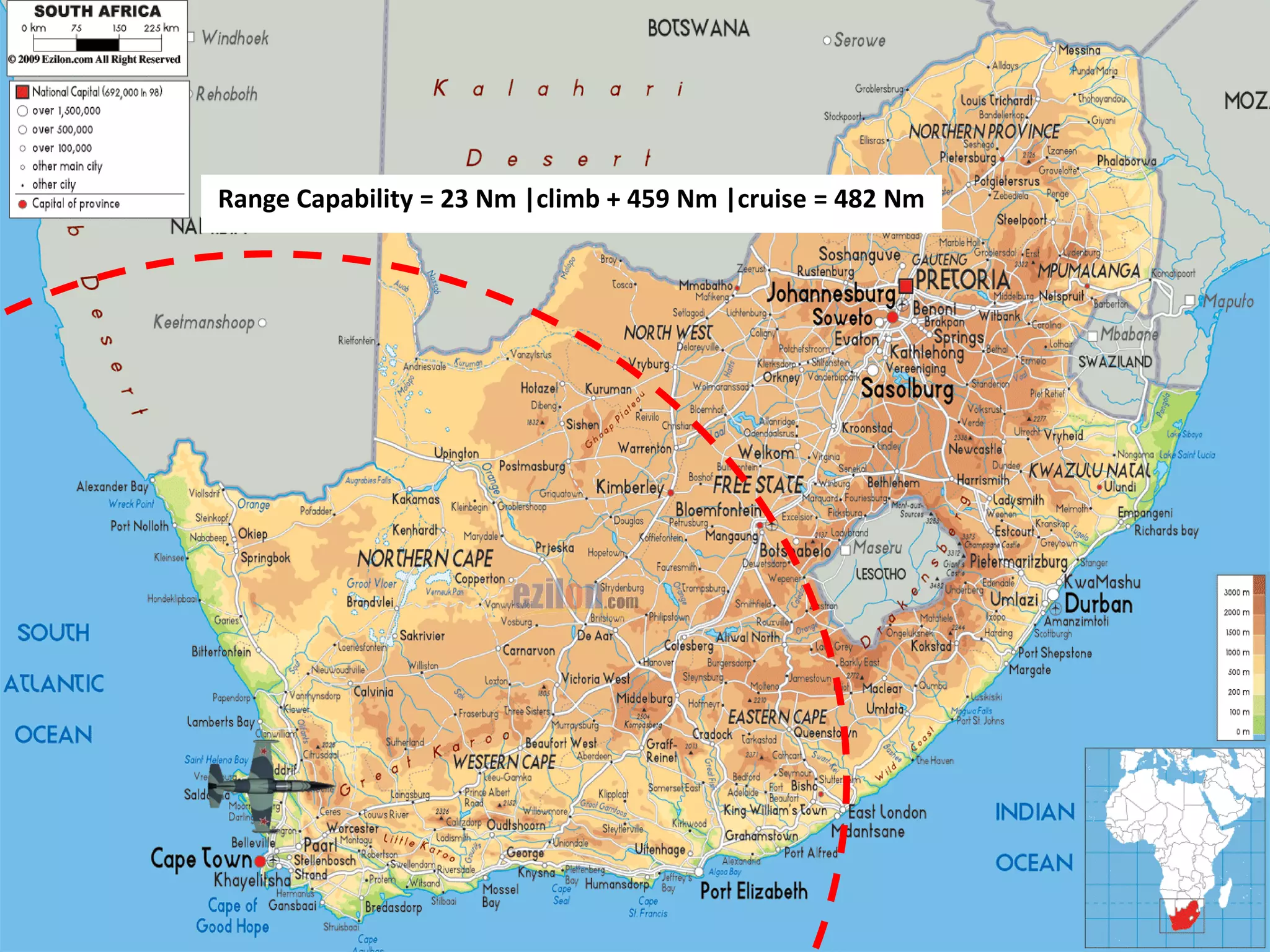 28
Result:
Cruise results (Map with range)
Endurance value
Test Objective 5 – Performance
Range Capability = 23 Nm |climb + 459 Nm |cruise = 482 Nm
 