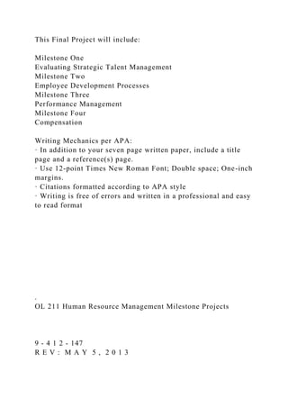 Final Project Milestone One Guidelines and RubricOverview T.docx