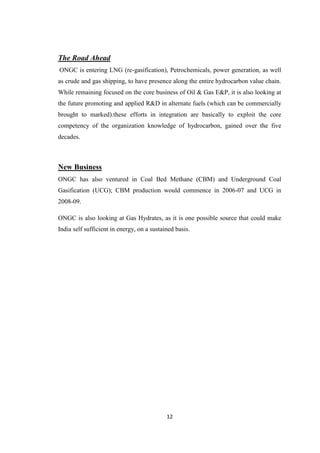 Ongc Project.pdf financial analysis of ongc Final project | PDF