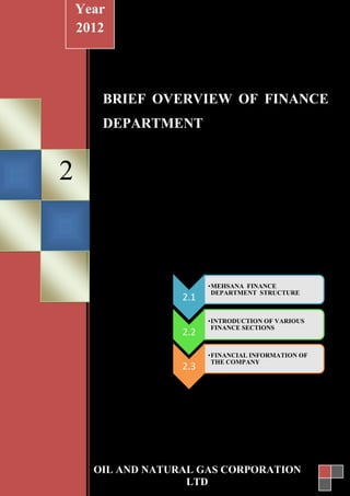 Ongc Project.pdf financial analysis of ongc Final project | PDF