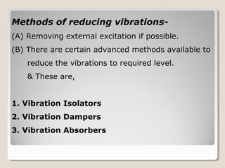 Design of Tuned Mass Vibration Absorber - Case Stude | PPT
