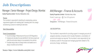 Job Descriptions
Source: https://www.linkedin.com/jobs/view/
 