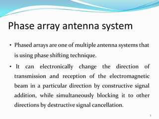 Phased Array Direction phase shifter | PPTX