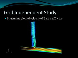 CFD T section pipe flow benchmarking