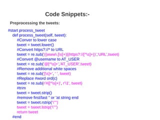Sentiment Analysis of Twitter Data | PPT