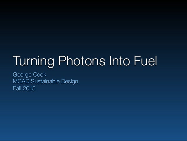 Turning Photons Into Fuel