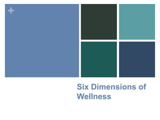 Six Dimensions of Wellness 