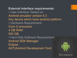 android media player project proposal | PPTX
