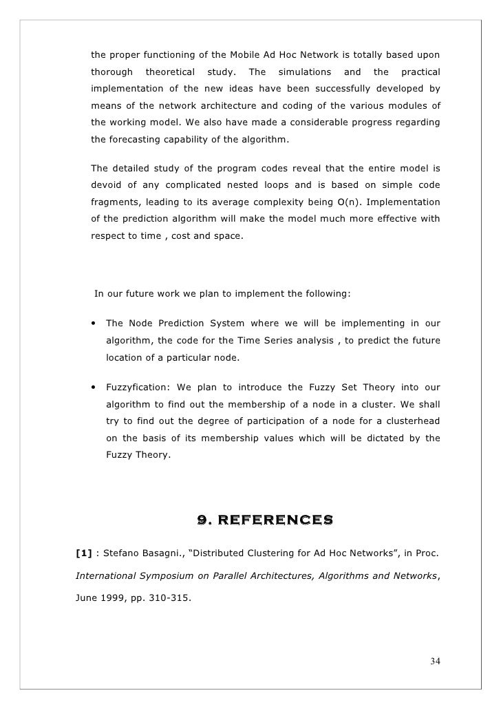final project report format proper report format