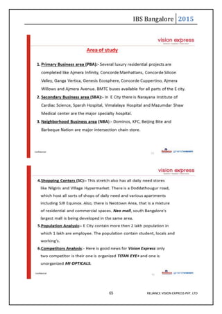 IBS Bangalore 2015
65 RELIANCE VISION EXPRESS PVT. LTD
 