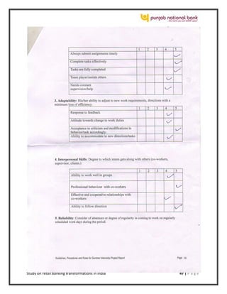 Study on retail banking transformations in India 47 | P a g e
 