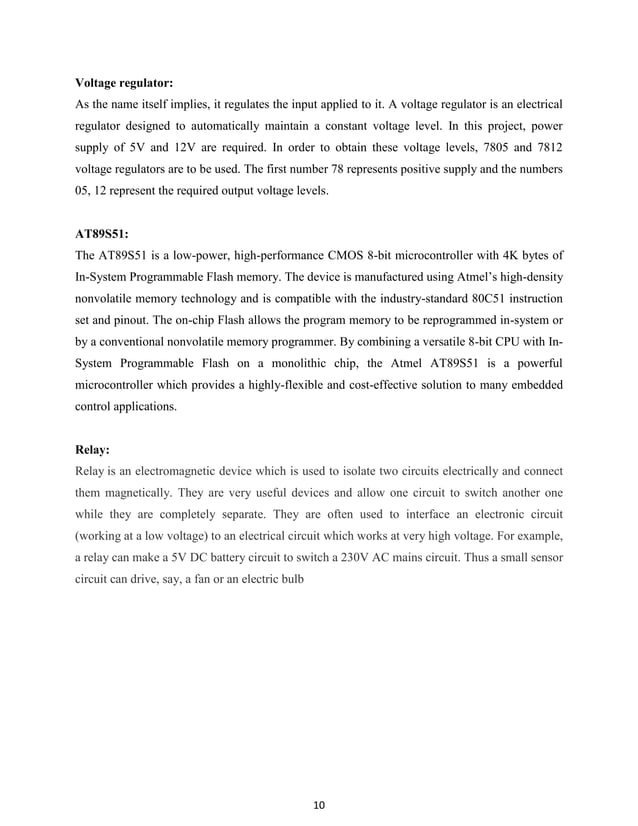 Automatic Irrigation System Project Report