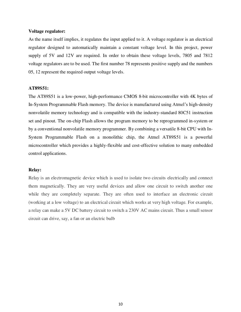 Automatic Irrigation System Project Report