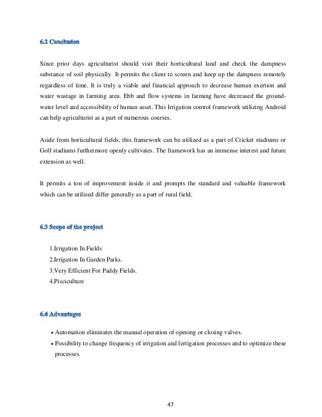 Automatic Irrigation System Project Report