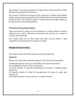 DESIGN OF A 30 MLD SEWAGE TREATMENT PLANT(PROJECT REPORT) | PDF