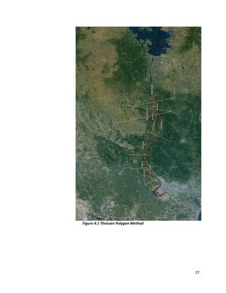 27
Figure 4.1 Theissen Polygon Method
 