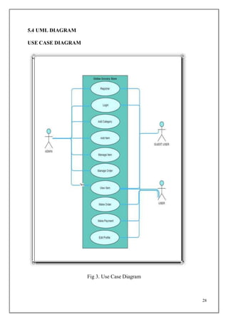 28
5.4 UML DIAGRAM
USE CASE DIAGRAM
Fig 3. Use Case Diagram
 
