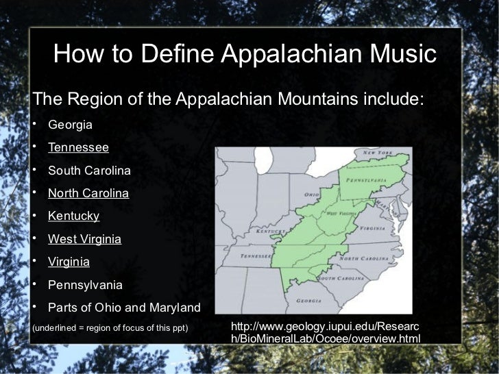 Appalachian Music and Culture Final