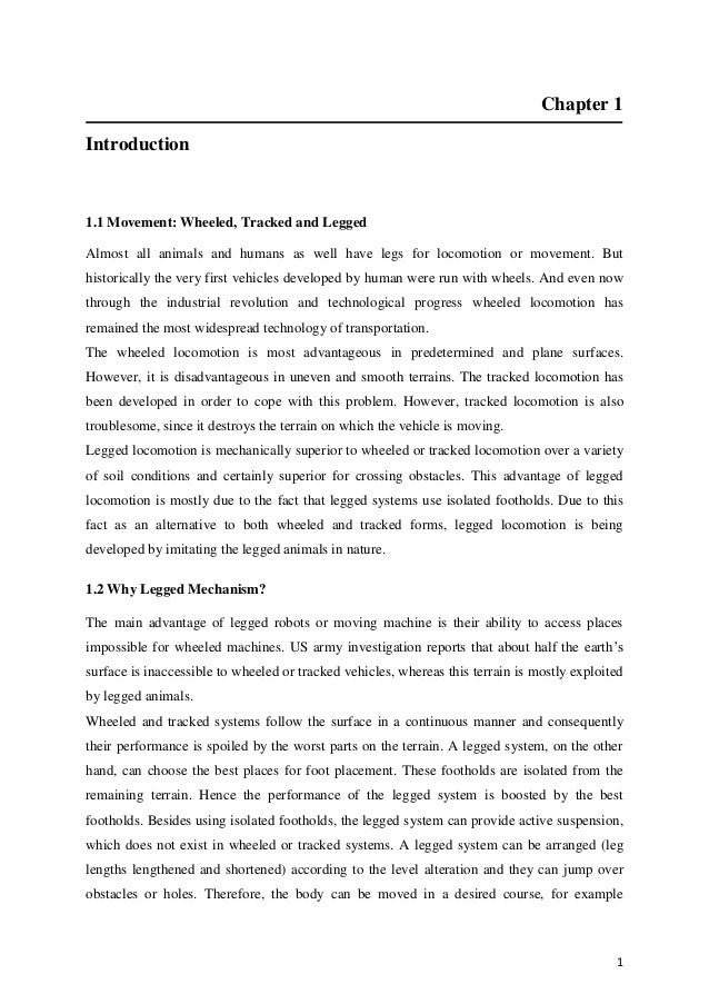 six legged walking robot