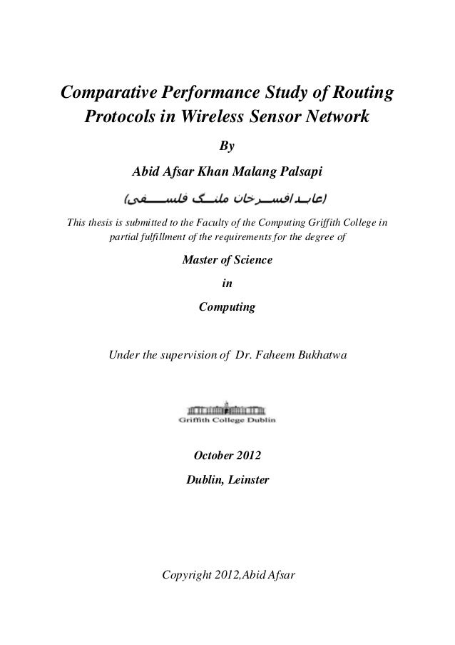 Thesis:Dynamic Routing Protocols