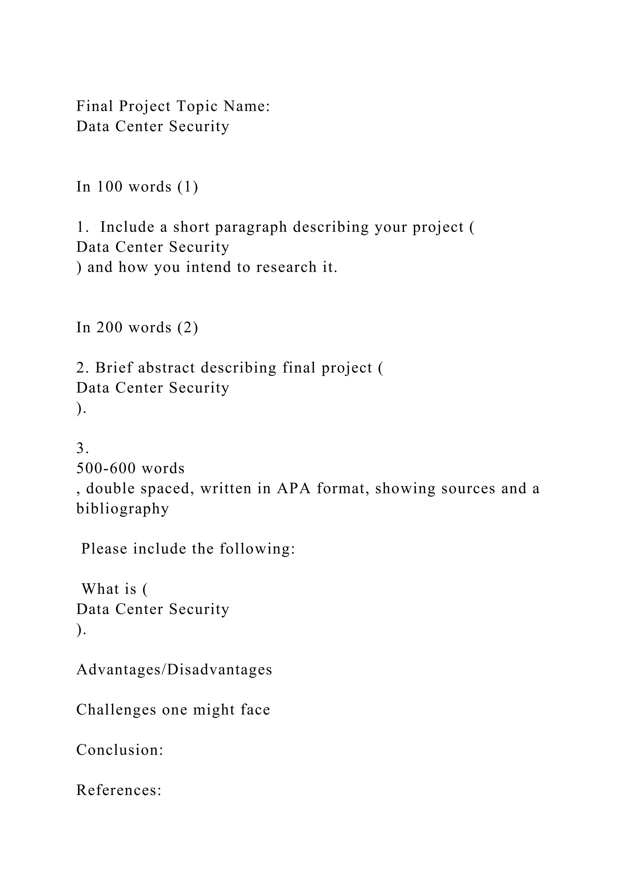 Final Project Topic Name Data Center Security In 100 words.docx