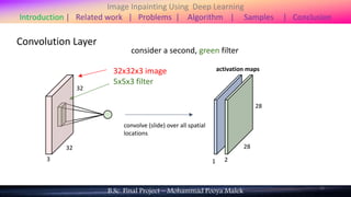 Image Inpainting Using Deep Learning | PPTX