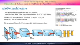 Image Inpainting Using Deep Learning | PPTX