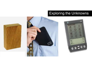 Hypothesis vs. AgendaExploring the Unknowns