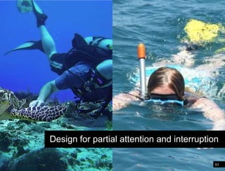 51Text entry will never be easyDesign for partial attention and interruption