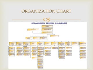 
ORGANIZATION CHART
 