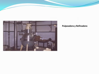 Pulpeadora y Refinadora
 
