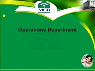 Operations Department 