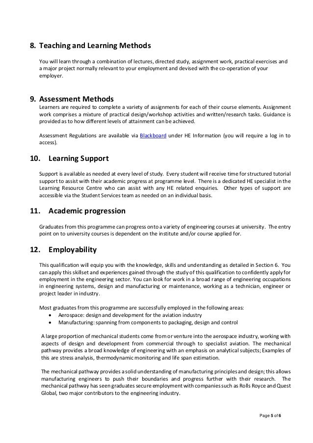 hnc engineering design assignment example