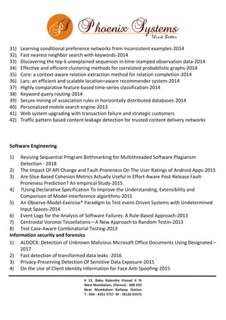 be cse projects in chennai | PDF image.