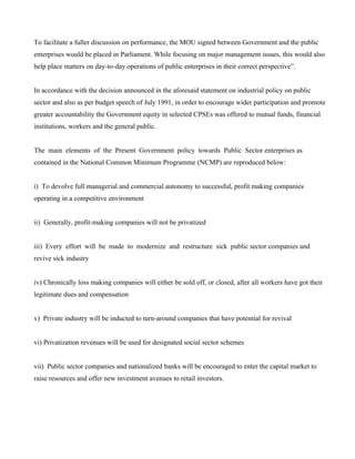 Public Sectors & Economic Developement