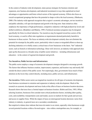 Public Sectors & Economic Developement