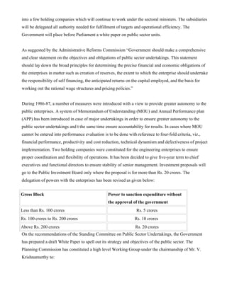 Public Sectors & Economic Developement