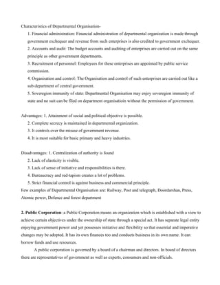 Public Sectors & Economic Developement