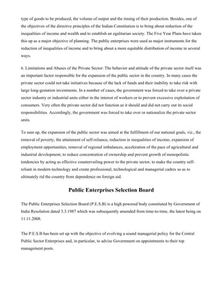 Public Sectors & Economic Developement