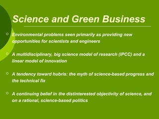 Quest for green knowledge and how to use green knowledge benefit | PPT