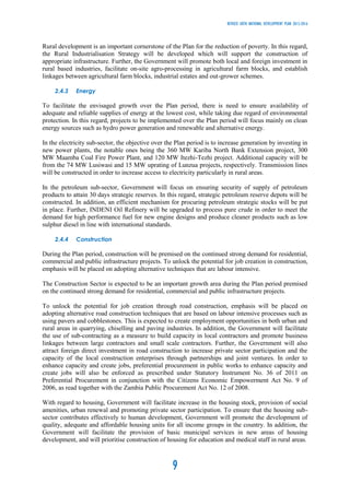 Revised -Sixth National Development Plan 2013-2016 (Zambia) | PDF
