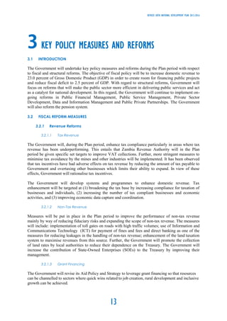 Revised -Sixth National Development Plan 2013-2016 (Zambia) | PDF