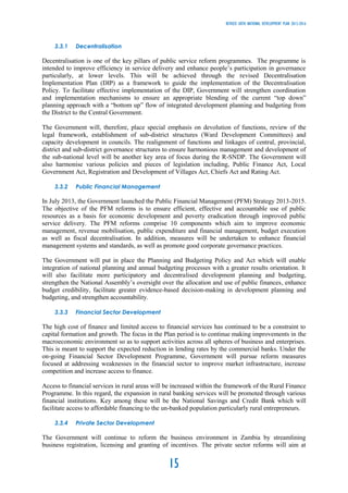 Revised -Sixth National Development Plan 2013-2016 (Zambia) | PDF