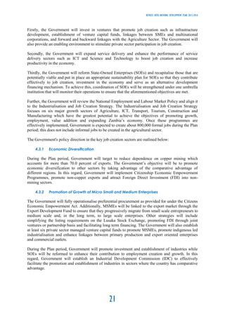 Revised -Sixth National Development Plan 2013-2016 (Zambia) | PDF