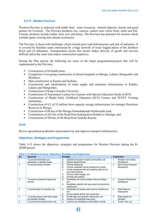 Revised -Sixth National Development Plan 2013-2016 (Zambia) | PDF