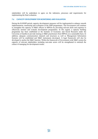 Revised -Sixth National Development Plan 2013-2016 (Zambia) | PDF