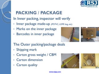 Unboxing Inspection RSJ Final Random Inspection | PDF