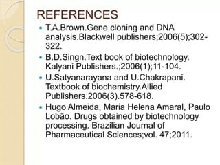 Recombinant DNA technology $ drug discovery
