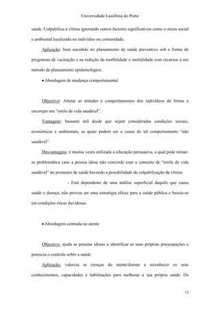 Relatório "Nunca é Tarde Demais"