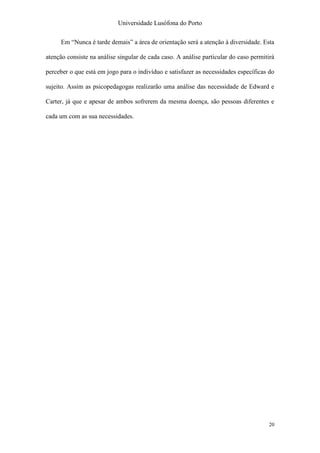 Relatório "Nunca é Tarde Demais"